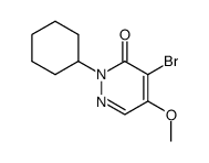 4-bromo-2-cyclohexyl-5-methoxy-2H-pyridazin-3-one Structure