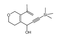1-(3,6-dihydro-5-(prop-1-en-2-yl)-2H-pyran-4-yl)-3-(trimethylsilyl)prop-2-yn-1-ol Structure