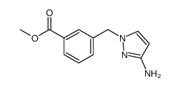 3-(3-amino-pyrazol-1-ylmethyl)-benzoic acid methyl ester结构式