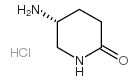 (R)-5-AMINOPIPERIDIN-2-ONE HYDROCHLORIDE Structure