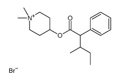 (1,1-dimethylpiperidin-1-ium-4-yl) 3-methyl-2-phenylpentanoate,bromide结构式