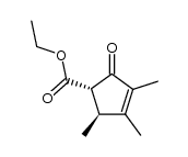 (1S,2S)-ethyl 2,3,4-trimethyl-5-oxocyclopent-3-enecarboxylate结构式