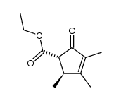 (1S,2S)-ethyl 2,3,4-trimethyl-5-oxocyclopent-3-enecarboxylate Structure