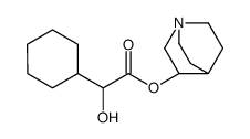 1-azabicyclo[2.2.2]octan-3-yl 2-cyclohexyl-2-hydroxyacetate结构式