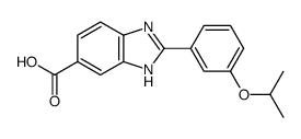 2-(3-propan-2-yloxyphenyl)-3H-benzimidazole-5-carboxylic acid Structure