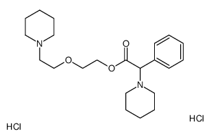 2-(2-piperidin-1-ylethoxy)ethyl 2-phenyl-2-piperidin-1-ylacetate,dihydrochloride Structure
