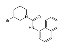3-bromo-N-naphthalen-1-ylpiperidine-1-carboxamide结构式