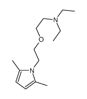 2-[2-(2,5-dimethylpyrrol-1-yl)ethoxy]-N,N-diethylethanamine结构式