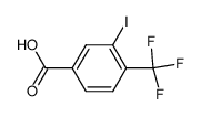 3-碘-4-(三氟甲基)苯甲酸结构式