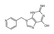 2-amino-9-(pyridin-3-ylmethyl)-3H-purin-6-one Structure