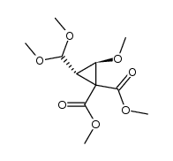 (2S,3R)-dimethyl 2-(dimethoxymethyl)-3-methoxycyclopropane-1,1-dicarboxylate Structure