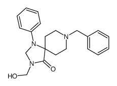 8-benzyl-3-(hydroxymethyl)-1-phenyl-1,3,8-triazaspiro[4,5]decan-4-one结构式