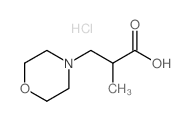 2-methyl-3-(4-morpholinyl)propanoic acid hydrochloride结构式