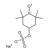 sodium 4-sulfonatooxy-2,2,6,6-tetramethylpiperidine-1-yloxyl结构式
