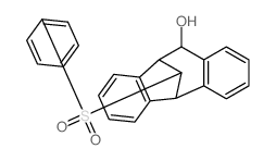 12-(phenylsulfonyl)-10,11-dihydro-5h-5,10-methanodibenzo[a,d][7]annulen-11-ol结构式