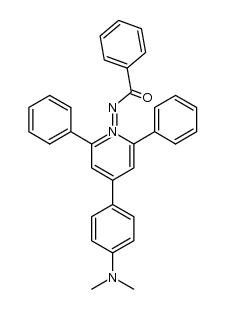 benzoyl(4-(4-(dimethylamino)phenyl)-2,6-diphenylpyridin-1-ium-1-yl)amide结构式