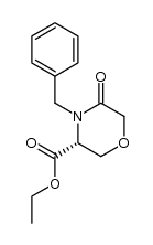 ethyl (R)-4-benzyl-5-oxomorpholine-3-carboxylate Structure