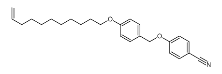 4-[(4-undec-10-enoxyphenyl)methoxy]benzonitrile结构式