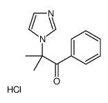 2-imidazol-1-yl-2-methyl-1-phenylpropan-1-one,hydrochloride结构式