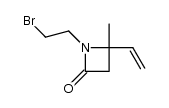 N-(2'-bromoethyl)-4-methyl-4-vinyl-2-azetidinone结构式