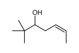 2,2-dimethylhept-5-en-3-ol Structure