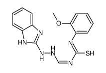 (1E)-1-[[2-(1H-benzimidazol-2-yl)hydrazinyl]methylidene]-3-(2-methoxyphenyl)thiourea结构式