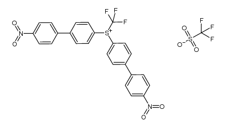 bis(4'-nitro-1,1'-biphenyl-4-yl)(trifluoromethyl)sulfonium trifluoromethanesulfonate Structure