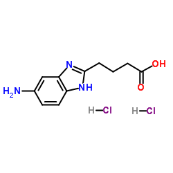 4-(5-Amino-1H-benzimidazol-2-yl)butanoic acid dihydrochloride Structure