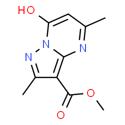 Methyl 7-hydroxy-2,5-dimethylpyrazolo-[1,5-a]pyrimidine-3-carboxylate Structure