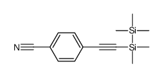 4-[2-[dimethyl(trimethylsilyl)silyl]ethynyl]benzonitrile Structure