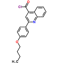 2-(4-Butoxyphenyl)-4-quinolinecarbonyl chloride Structure