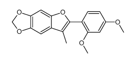 6-(2,4-dimethoxyphenyl)-7-methylfuro[2,3-f][1,3]benzodioxole结构式