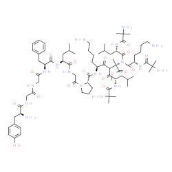 enkephalin-Leu, Gly-Pro-(Lys-Aib-Leu-Aib)(2)-OMe- Structure