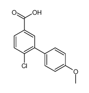 4-chloro-3-(4-methoxyphenyl)benzoic acid结构式