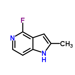 4-Fluoro-2-methyl-1H-pyrrolo[3,2-c]pyridine结构式