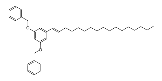 (((5-(heptadec-1-en-1-yl)-1,3-phenylene)bis(oxy))bis(methylene))dibenzene Structure
