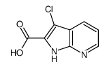 1H-Pyrrolo[2,3-b]pyridine-2-carboxylic acid, 3-chloro- Structure