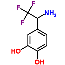 4-(1-Amino-2,2,2-trifluoroethyl)-1,2-benzenediol结构式