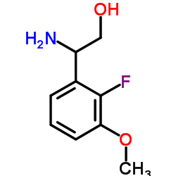 2-Amino-2-(2-fluoro-3-methoxyphenyl)ethanol结构式