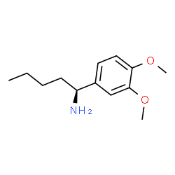 (1S)-1-(3,4-DIMETHOXYPHENYL)PENTYLAMINE结构式