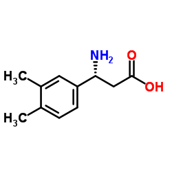 (3R)-3-Amino-3-(3,4-dimethylphenyl)propanoic acid Structure
