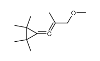 3-(3-methoxy-2-methylprop-1-en-1-ylidene)-1,1,2,2-tetramethylcyclopropane Structure