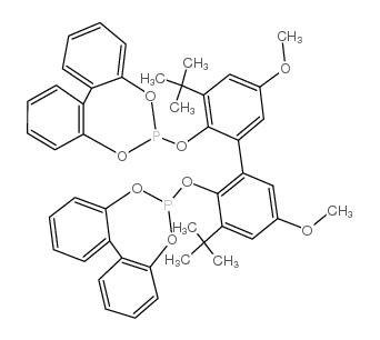 6,6'-((3,3'-二-叔丁基-5,5'-二甲氧基-[1,1'-联苯]-2, 双(氧基))二苯并[d,f] [1,3,2]二氧杂磷杂环戊二烯图片