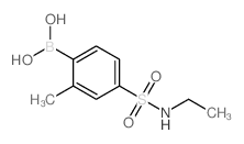 4-(N-乙基磺酰基)-2-甲基苯硼酸结构式