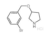 3-[(3-Bromobenzyl)oxy]pyrrolidine hydrochloride结构式