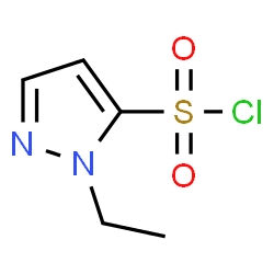 1-乙基-1H-吡唑-5-磺酰氯结构式
