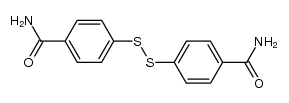 4,4'-disulfanediyl-di-benzoic acid diamide结构式