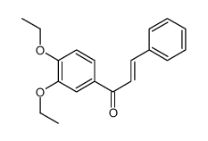 (E)-1-(3,4-diethoxyphenyl)-3-phenylprop-2-en-1-one结构式