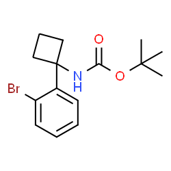 tert-Butyl N-[1-(2-Bromophenyl)cyclobutyl]carbamate picture