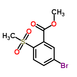 Methyl 5-bromo-2-(methylsulfonyl)benzoate Structure